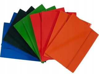 Teczka z gumk� A5 KRESKA mix kolor�w