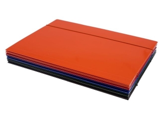 Teczka z gumk� A5 KRESKA mix kolor�w