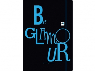 Teczka z gumk� A4+ INTERDRUK Black&Blue