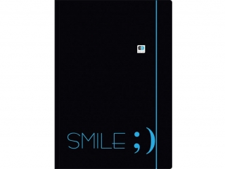 Teczka z gumk� A4+ INTERDRUK Black&Blue