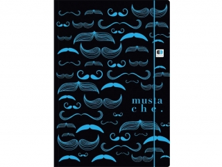 Teczka z gumk� A4+ INTERDRUK Black&Blue