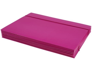 Teczka z gumk� A4 KRESKA (jk) - r�owa