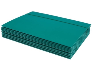 Teczka z gumk� A4 KRESKA (jk) - turkusowa