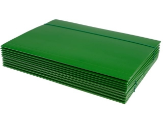 Teczka z gumk� A4 KRESKA (jk) - zielona