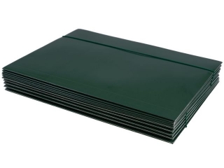 Teczka z gumk� A4 KRESKA (jk) - zielona ciemna