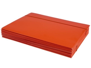 Teczka z gumk� A4 KRESKA (jk) - pomara�czowa