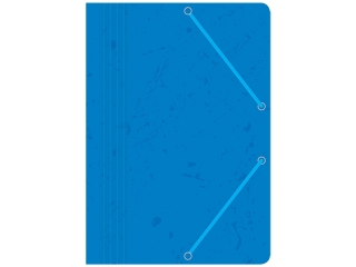 Teczka z gumk� A4 INTERDRUK preszpan niebieska