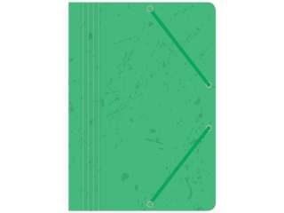 Teczka z gumk� A4 INTERDRUK preszpan zielona