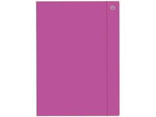 Teczka z gumk� A4+ INTERDRUK Fluo fioletowa
