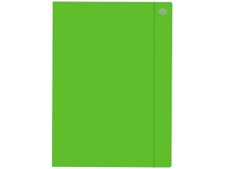 Teczka z gumk� A4+ INTERDRUK Fluo zielona