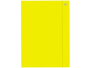 Teczka z gumk� A4+ INTERDRUK Fluo ��ta