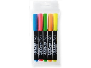 Textmarker 5 kolor�w FIBRACOLOR Fluo Clip