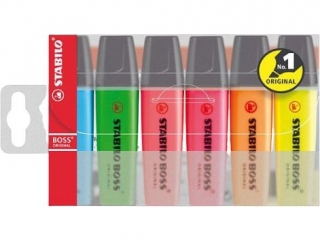 Textmarker 6 kolor�w BOSS 70 70/6